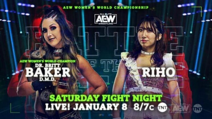 Britt Baker vs. Riho acontecerá no AEW Battle of The Belts