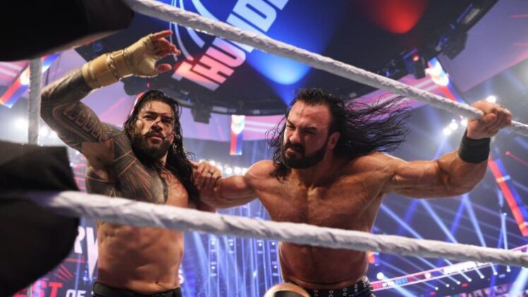 Tyson Fury pode se envolver na possível luta entre Drew McIntyre e Roman Reigns no WWE Clash at the Castle
