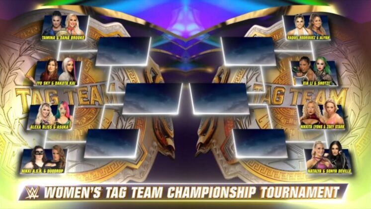 WWE revela a tabela oficial do torneio pelo Women’s Tag Team Championship com estrelas do NXT