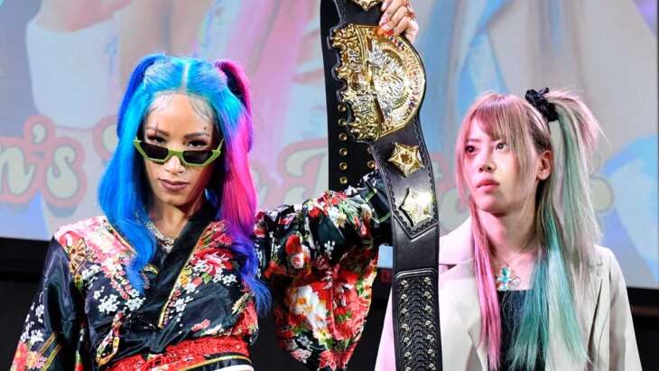 Mercedes Moné attacks Mayu Iwatani at the STARDOM All Star Grand Queendom conference