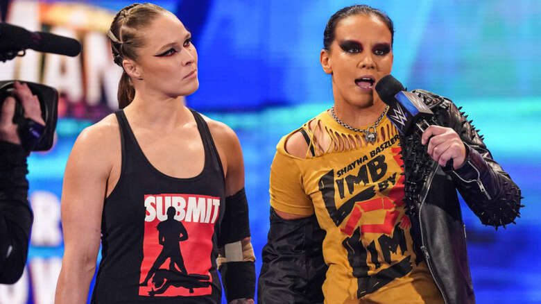 Ronda Rousey and Shayna Baszler