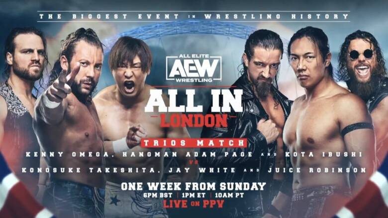 Big Matches Announced for AEW All In 2023