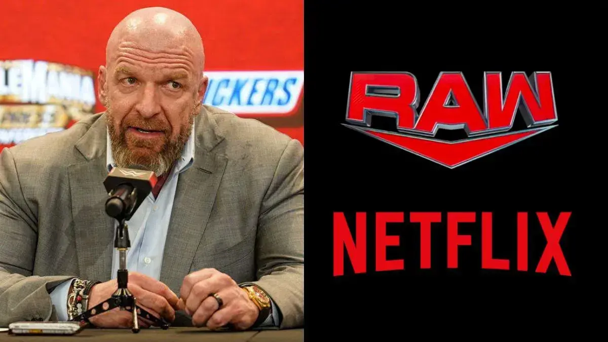 Triple H WWE Raw Netflix logos