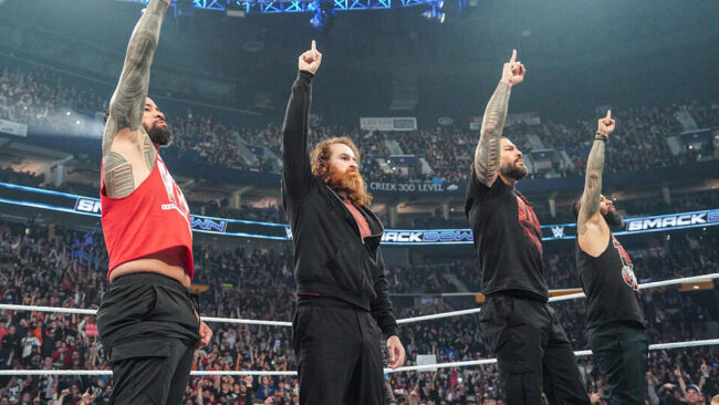 O que aconteceu com o The Bloodline original após o fim do SmackDown?