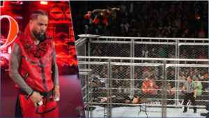 Jimmy Uso quebra dedo durante salto extremo no WarGames do WWE Survivor Series