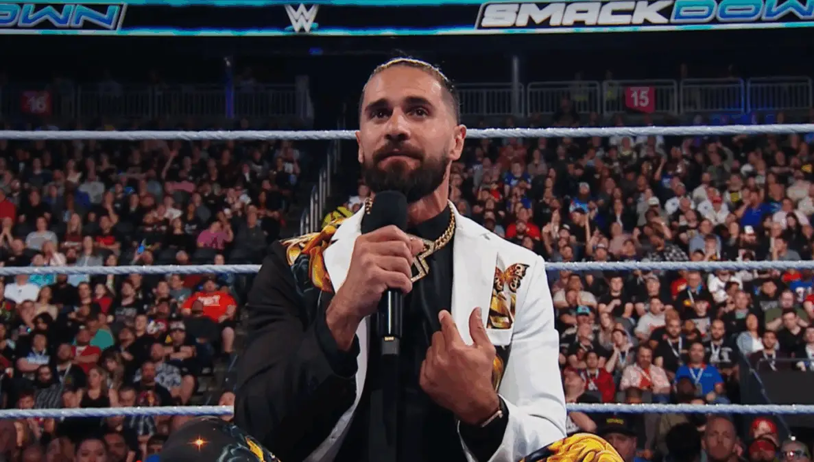 Seth Rollins envia recado final a CM Punk e Roman Reigns durante o SmackDown