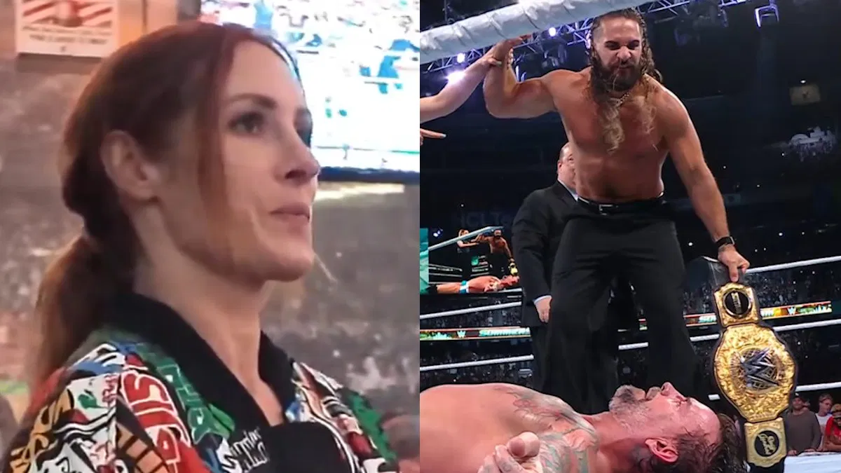 VÍDEO: Becky Lynch reage ao cash-in de Seth Rollins no SummerSlam