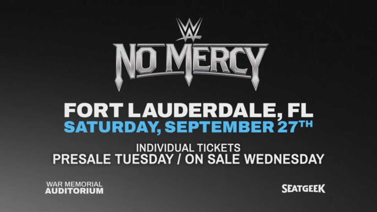 WWE anuncia data e local do NXT No Mercy