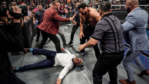 Bastidores da WWE em festa após conquista de Drew McIntyre