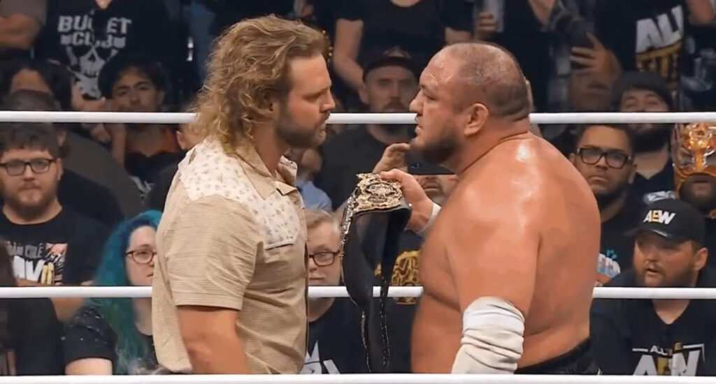 Adam Page salva Samoa Joe durante o AEW Dynamite