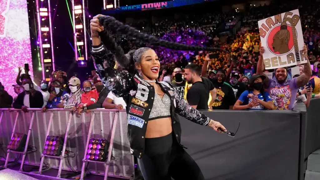 Bianca Belair estava nos bastidores do último WWE SmackDown