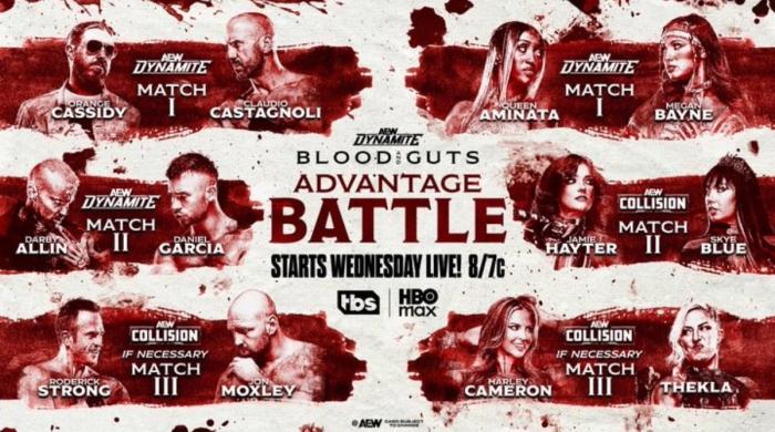 Prévias do Blood & Guts anunciadas para o AEW Dynamite