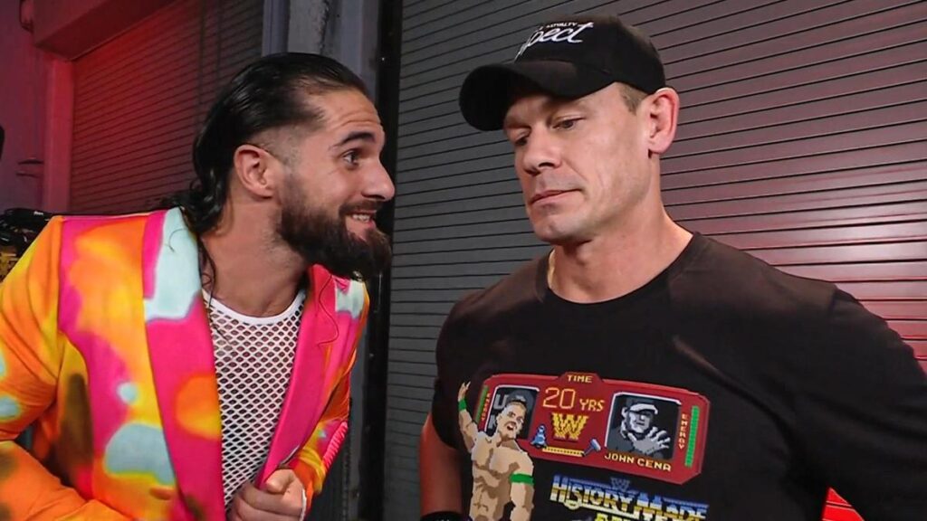 Seth Rollins se declara a John Cena e diz que ele é o maior nome da história da WWE