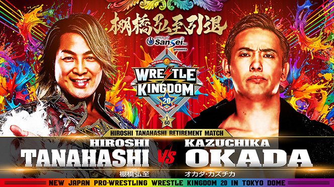 Tanahashi vs. Okada será o evento principal do Wrestle Kingdom 20