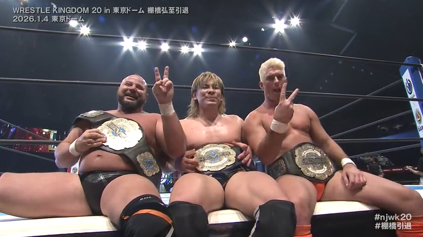 TMDK conquista o NEVER Openweight 6-Man Tag Team Championship no Wrestle Kingdom 20