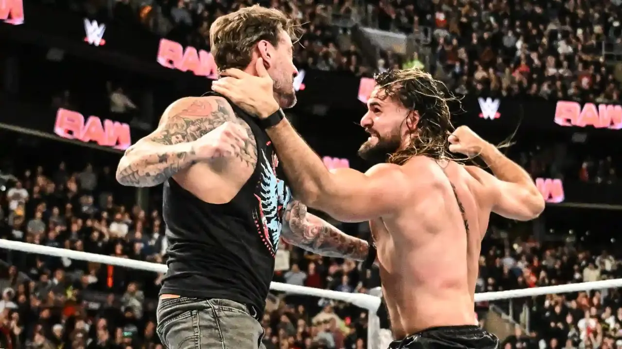 Seth Rollins, CM Punk have intense confrontation during WWE RAW