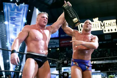 Kurt Angle Reveals How Brock Lesnar Broke His Neck During WWE Match
