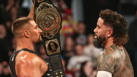 Jey Uso and Bron Breakker Share Gym Moment Outside Ring