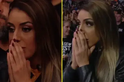 Britt Baker Reacts to Adam Cole’s Emotional Announcement at AEW All In