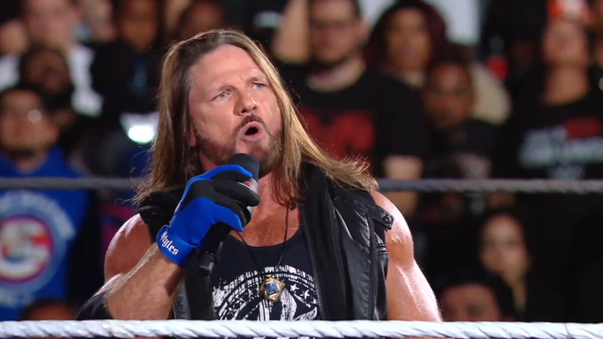 AJ Styles Cuts Revealing Off-Air Promo During WWE RAW