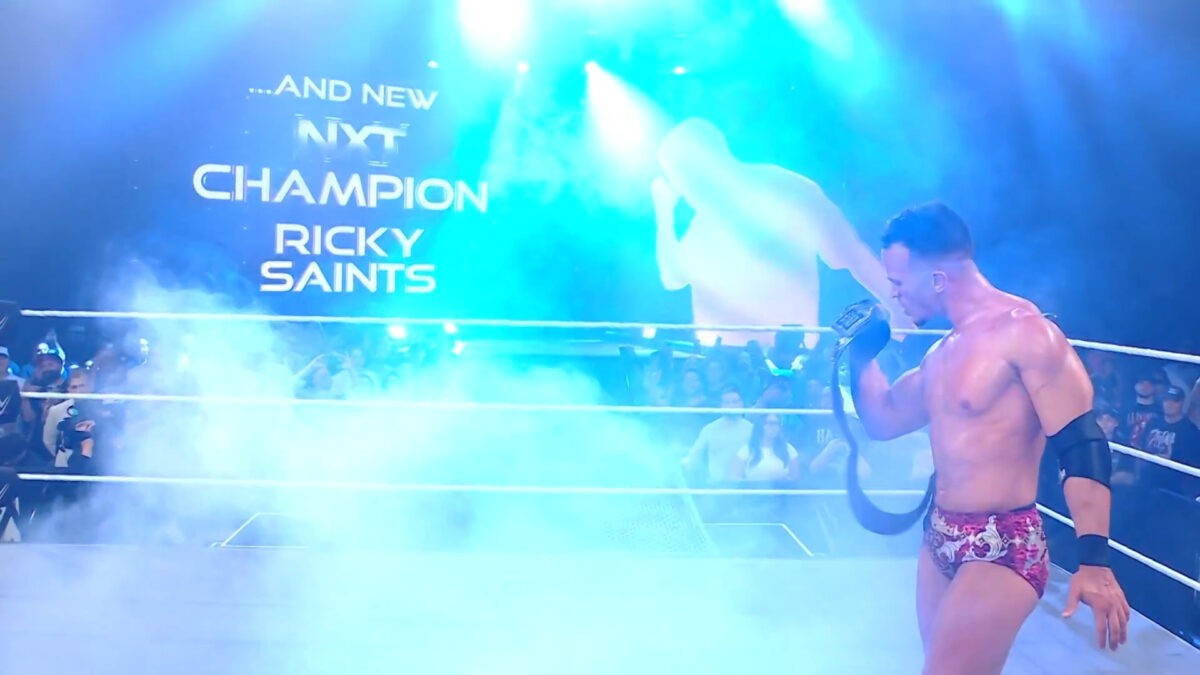Ricky Saints Defeats Oba Femi To Win NXT Championship At No Mercy