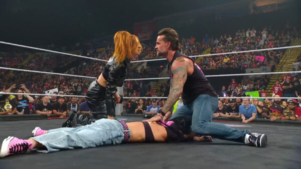 Becky Lynch Lays Out AJ Lee on WWE RAW