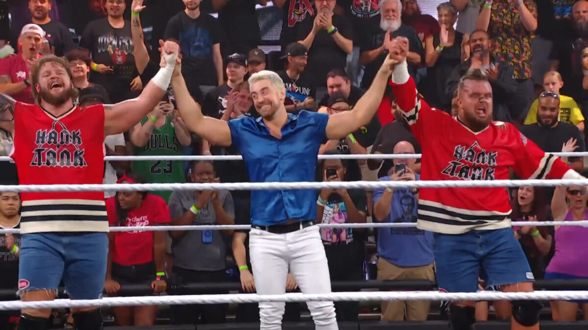 Joe Hendry Appears On NXT After Being Summoned To Aid Hank & Tank